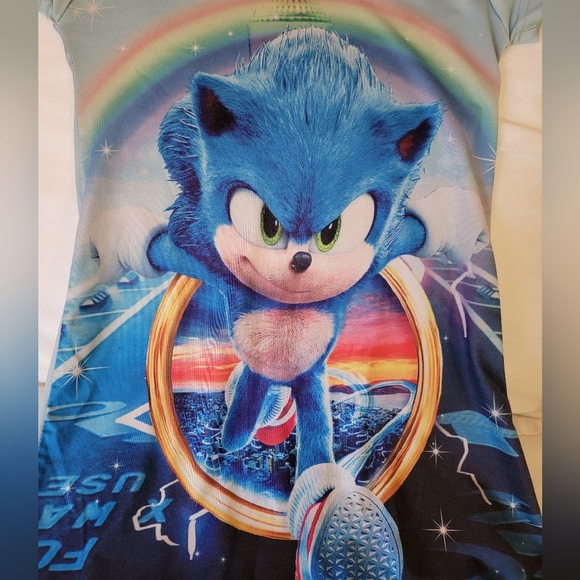 Sonic the Hedgehog Graphic PJ Dress - Picture 3 of 4